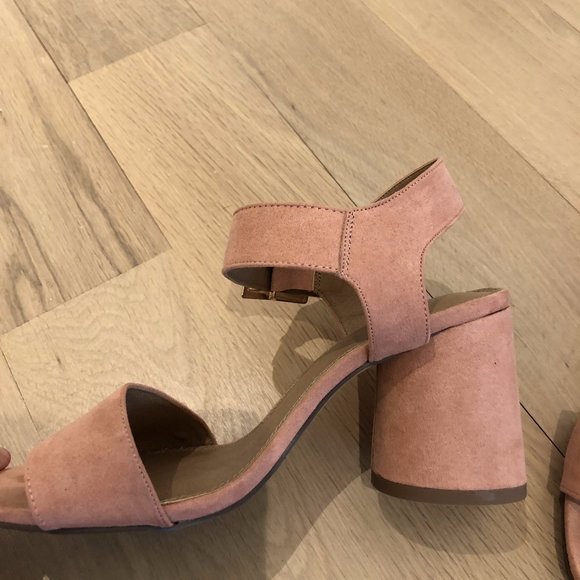 Pink ASOS heeled sandals, Wide fit - US 5 - Picture 2 of 4